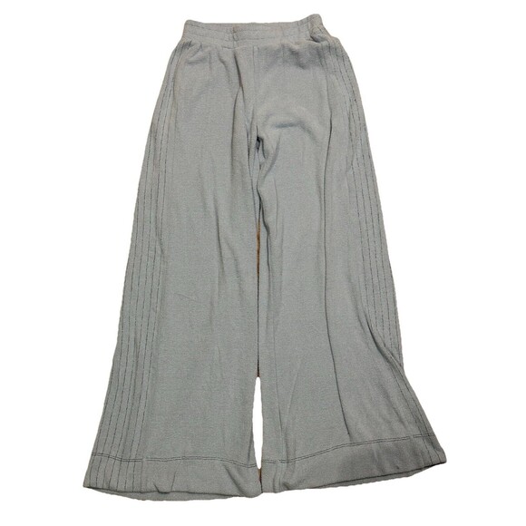 Urban Outfitters Gray French‎ Terry Wide Leg Flare Pants Sweatpants Small EUC - Picture 1 of 4